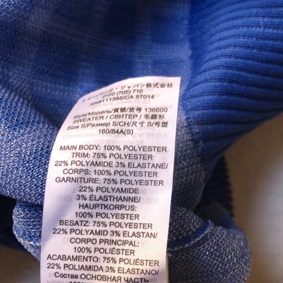 Tory Burch Women's Sheer Picnic Plaid Boyfriend Button Up Plunge Neck Cardigan S - Picture 8 of 8